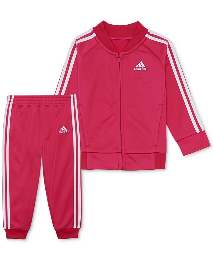adidas Baby Girls 2-Pc. Tricot Track Jacket & Pants Set & Reviews ...