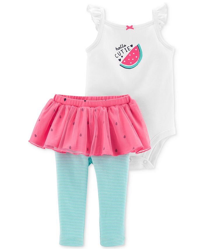 Carter's Baby Girls Watermelon Graphic Bodysuit & Tutu Pants Macy's