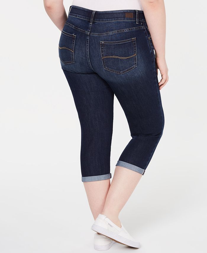 Lee Platinum Plus Size Sculpting Capri Jeans - Macy's