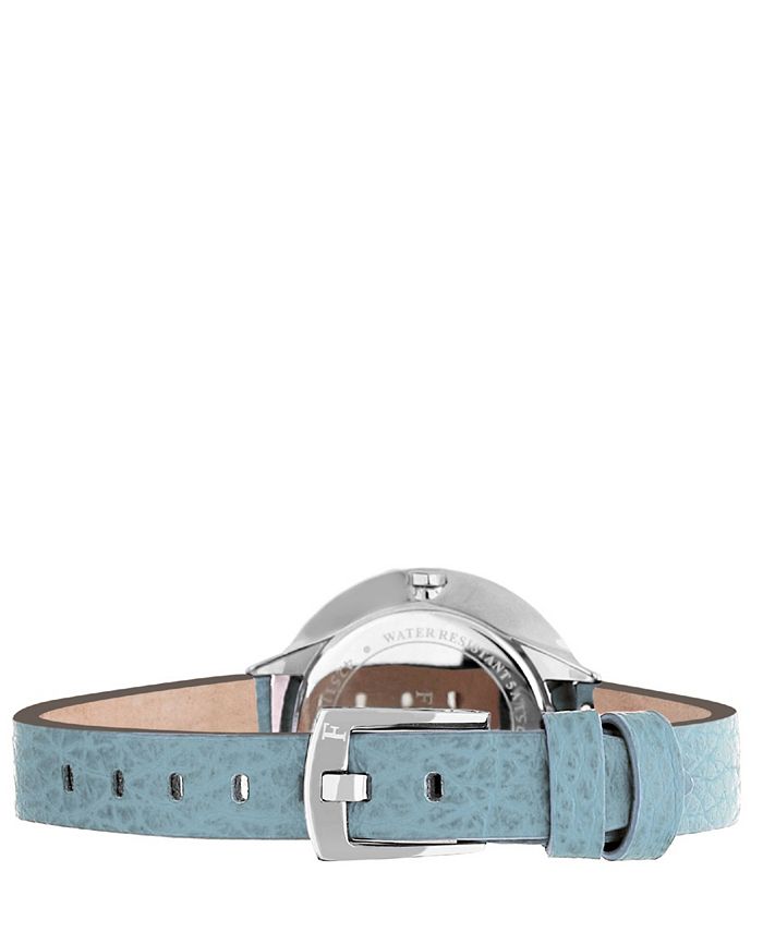 Furla Blue Leather Dress Watch