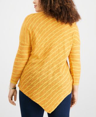NY Collection Plus Size Asymmetrical Top