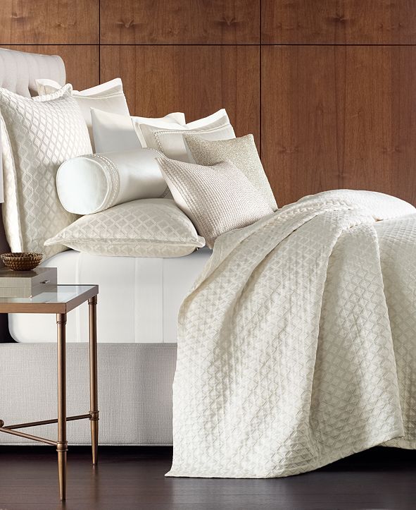 Hotel Collection Ivory Luxe Border Bedding Collection, Created for Macy