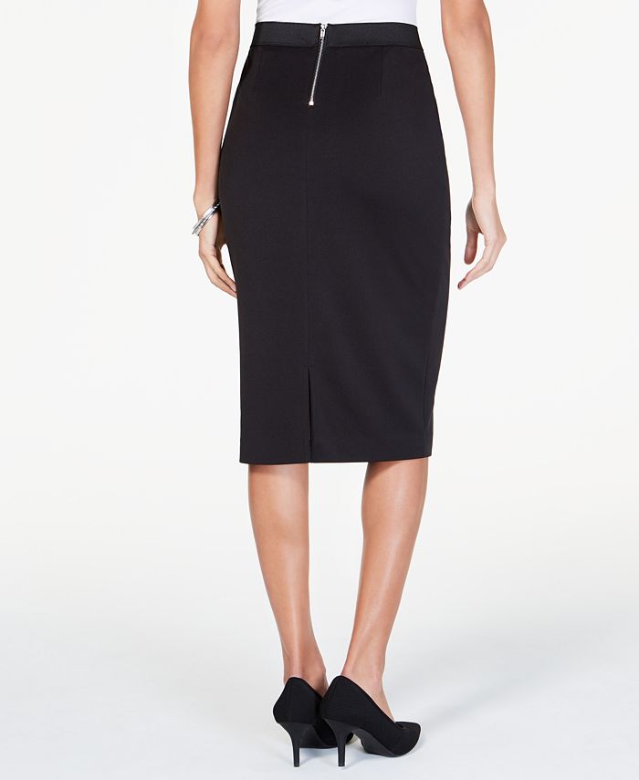 Alfani Curvy Scuba Midi Skirt, Created for Macy's - Macy's