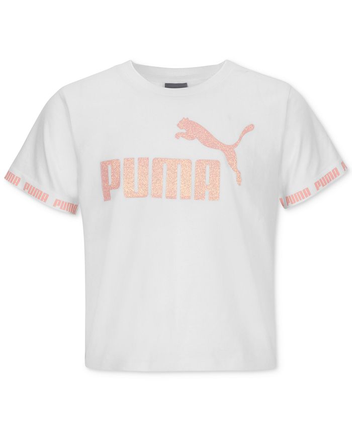 Puma North America Puma Big Girls Logo-Print T-Shirt - Macy's