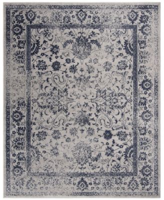 Adirondack Gray and Navy 8' x 10' Area Rug