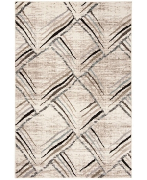 Safavieh Amsterdam Cream and Charcoal 5'1in x 7'6in Area Rug