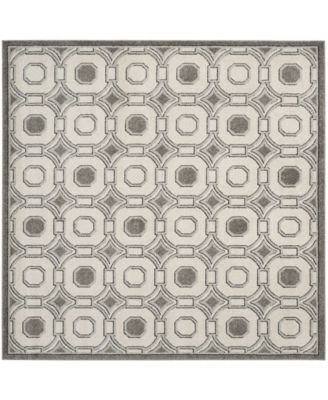 Amherst Ivory and Gray 7' x 7' Square Area Rug