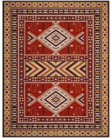 Classic Vintage Orange and Gold 8' x 10' Area Rug