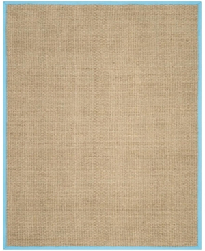 Safavieh Natural Fiber Natural and Turquoise 8' x 10' Sisal Weave Area Rug