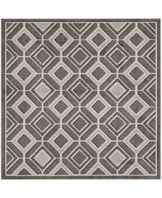 Amherst Gray and Light Gray 7' x 7' Square Area Rug