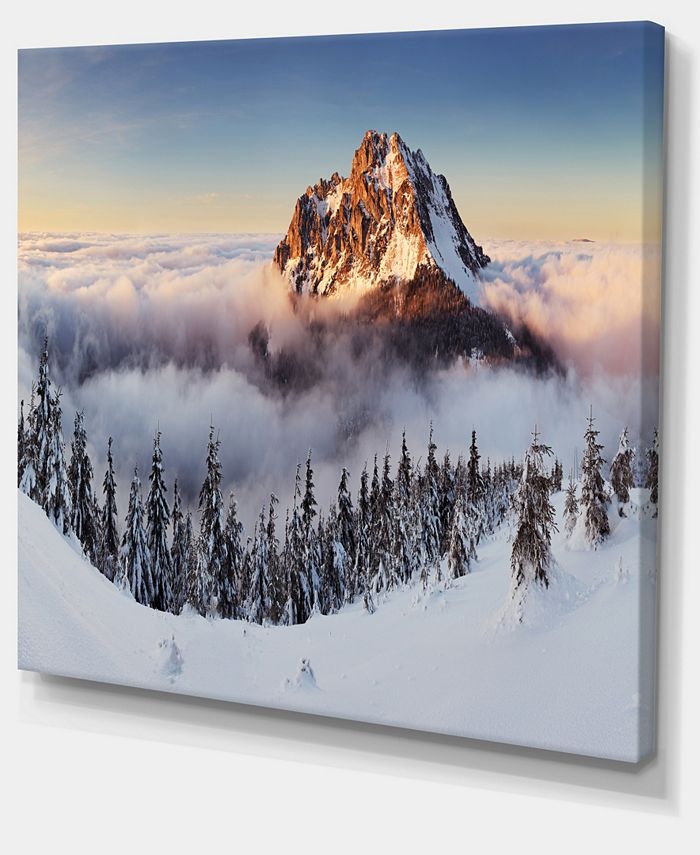 Design Art Designart Winter Mountain Landscape Photography Canvas Art