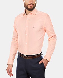 Men's Slim-Fit Stretch Solid Dress Shirt, Online Exclusive Created for Macy's