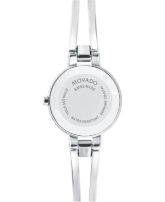 Movado LIMITED EDITION Women's Swiss Amorosa Stainless Steel Bangle Bracelet Watch 24mm, Created for Macy's