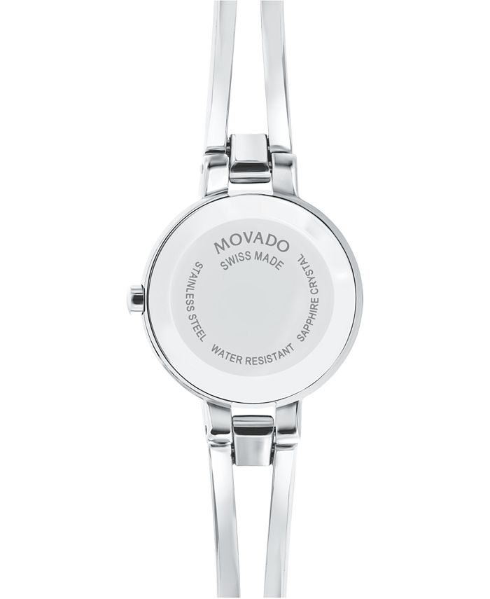 Movado - Women's Swiss Amorosa Stainless Steel Bangle Bracelet Watch 24mm