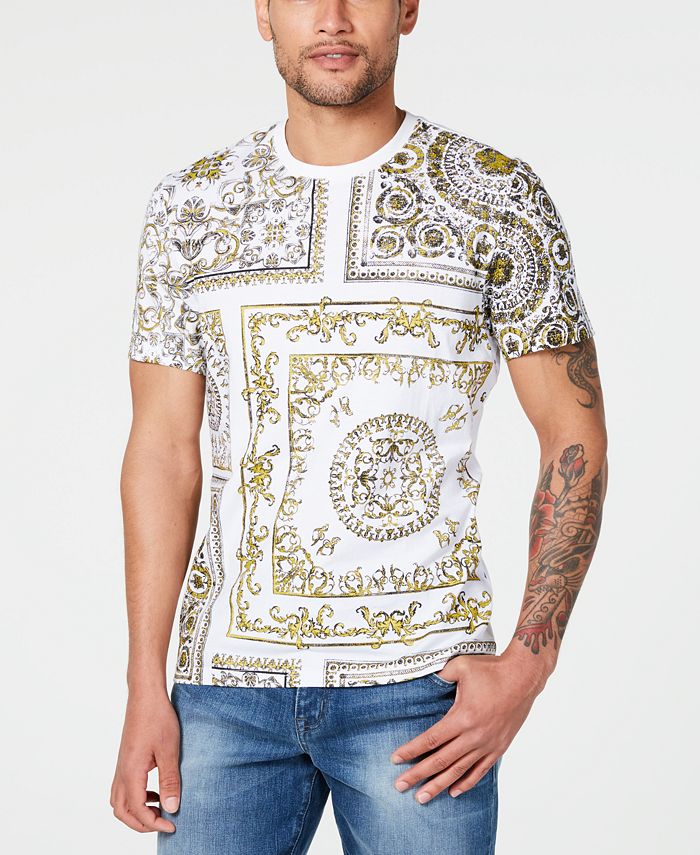 INC International Concepts I.N.C. Men's Foil Baroque T-Shirt, Created ...