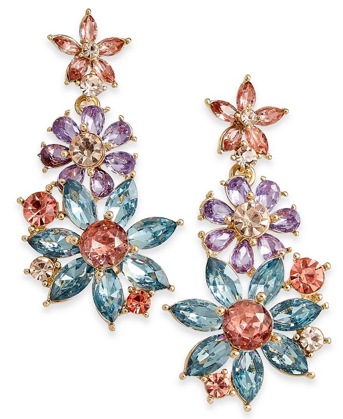 Macys store crystal earrings