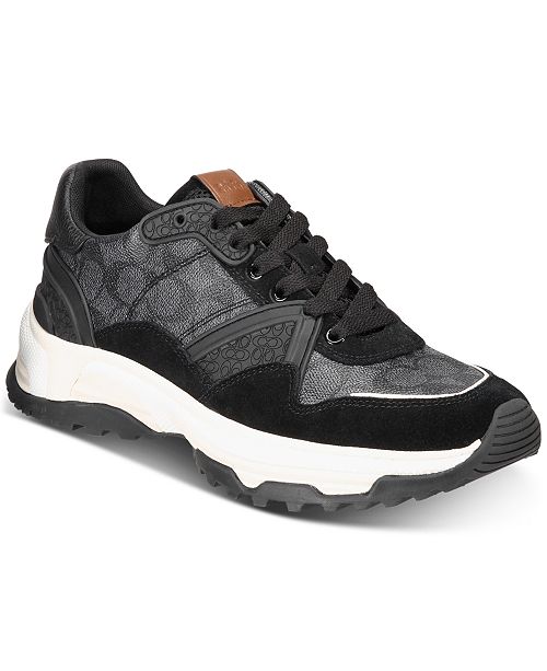 COACH Men&#39;s C143 Signature Sneakers & Reviews - All Men&#39;s Shoes - Men - Macy&#39;s
