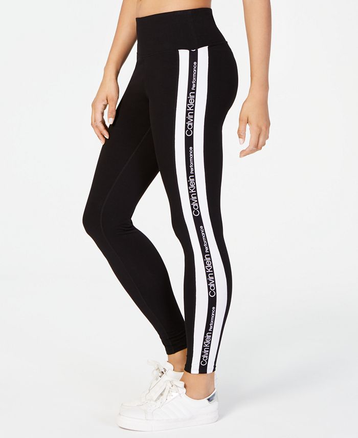 Calvin Klein High-Rise Varsity-Stripe Leggings & Reviews - Pants & Capris -  Women - Macy's