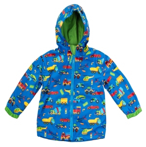 image of Stephen Joseph Toddler Boy Car Print Raincoat