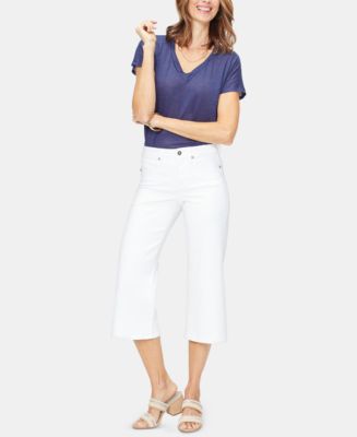 Nydj wide 2025 leg capri jeans