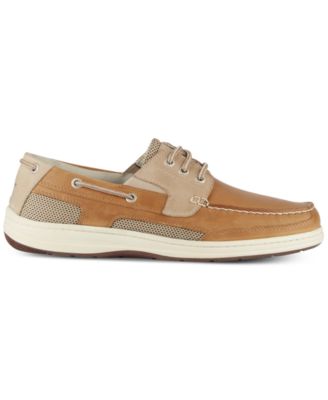 Men's Beacon Leather Casual Boat Shoe with NeverWet