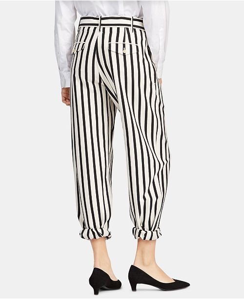 Polo Ralph Lauren Striped Cotton Wide-Leg Pants & Reviews - Pants ...