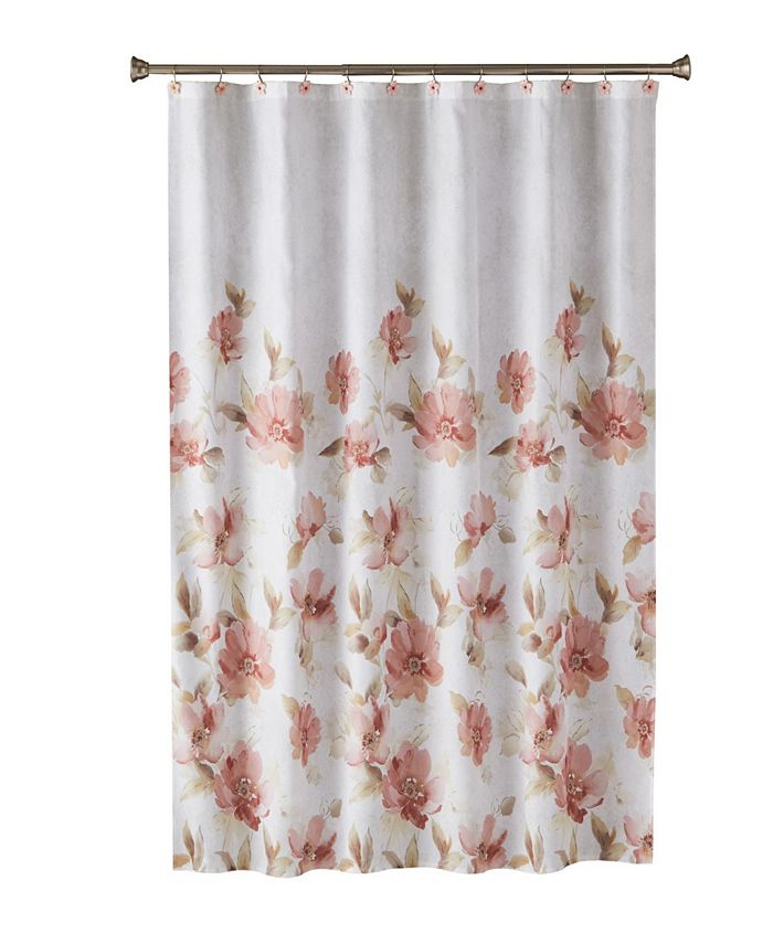 Saturday Knight Ltd. Misty Floral Shower Curtain - Macy's