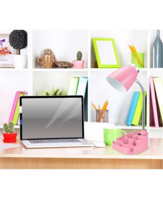 Limelight's Gooseneck Organizer Desk Lamp with iPad Tablet Stand Book Holder