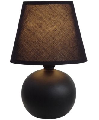 Simple Designs Mini Ceramic Globe Table Lamp