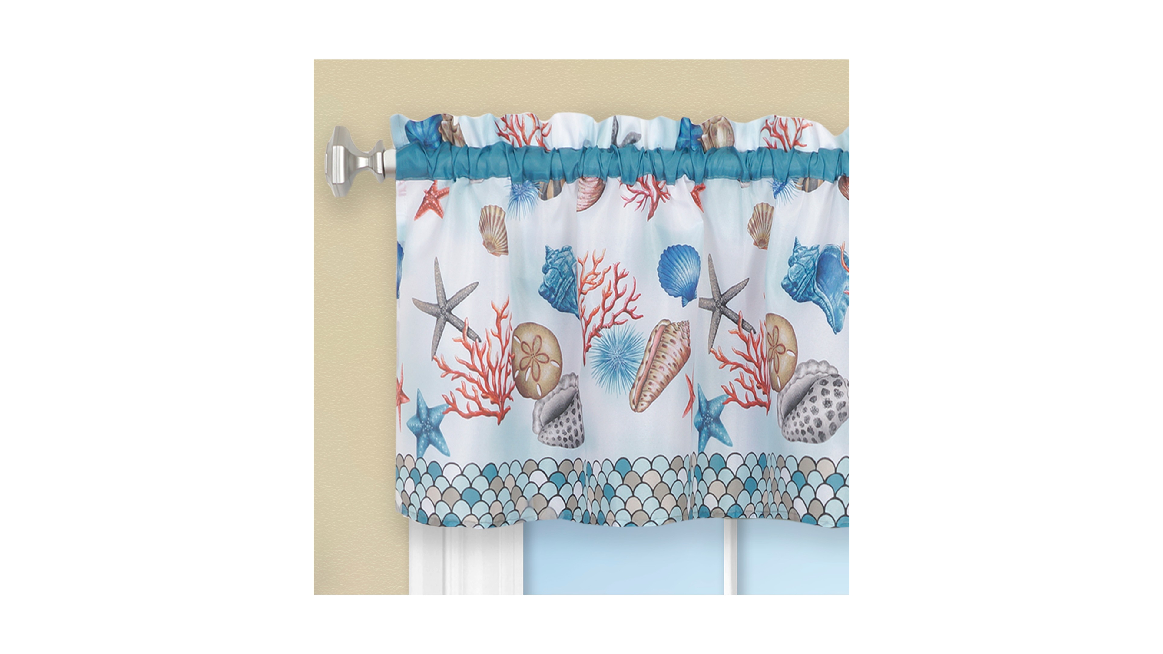 Achim Coastal Tier & Valance Set, 58" x 36"