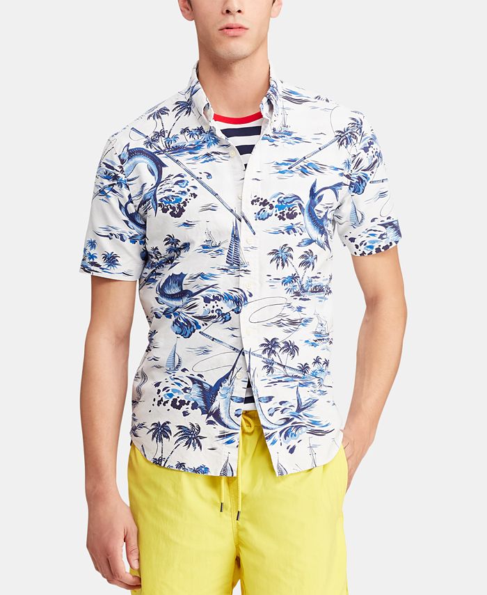 Polo Ralph Lauren Men's Classic-Fit Tropical Shirt & Reviews - Casual ...