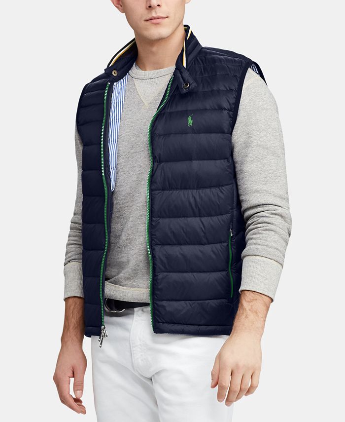 Polo Ralph Lauren Men's Packable Quilted Down Vest, Created for Macy's -  Macy's