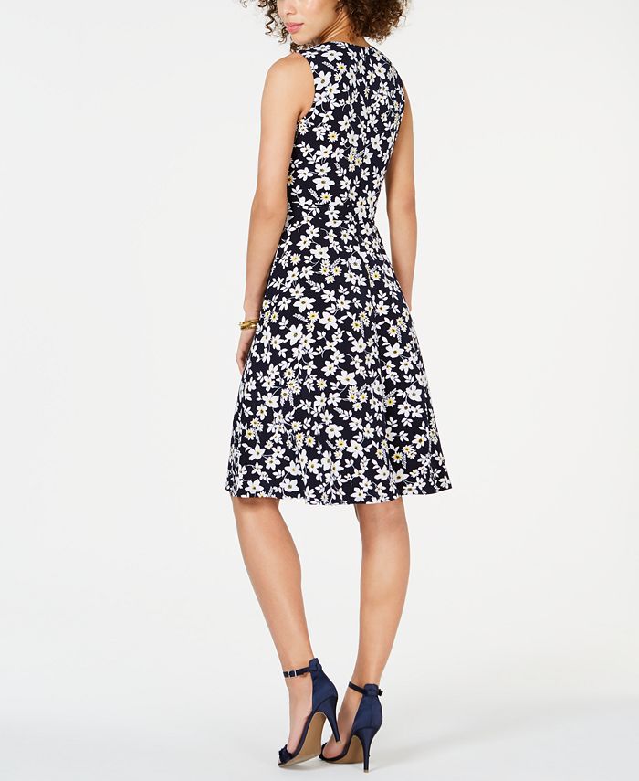 Jessica Howard Petite Printed A-line Dress - Macy's