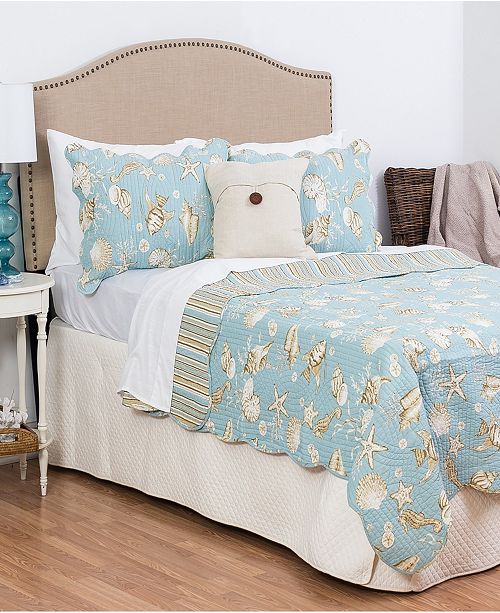 C F Home Ocean Blue Twin 2 Piece Quilt Set Reviews Bed In A