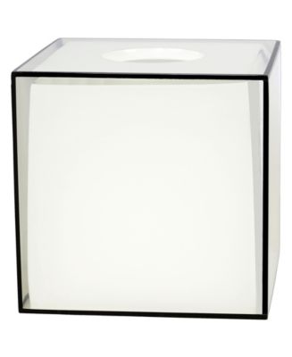 Creative Bath - White/Black Boutique Tissue Holder
