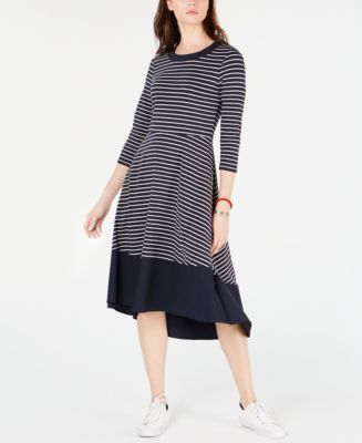 Tommy Hilfiger Striped Pullover Maxi Dress - Macy's