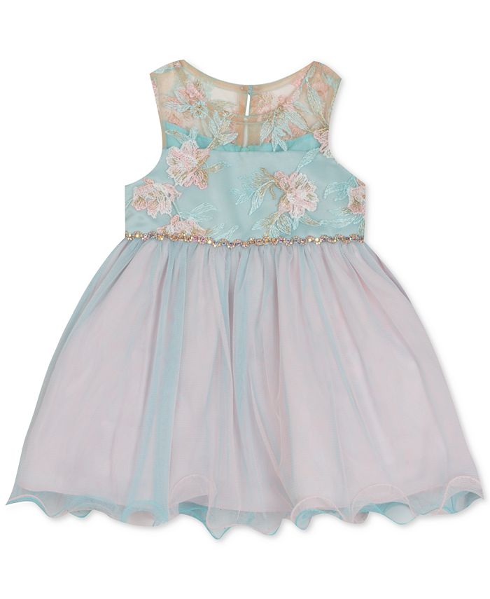 Rare Editions Baby Girls Floral Embroidered Dress Macy's