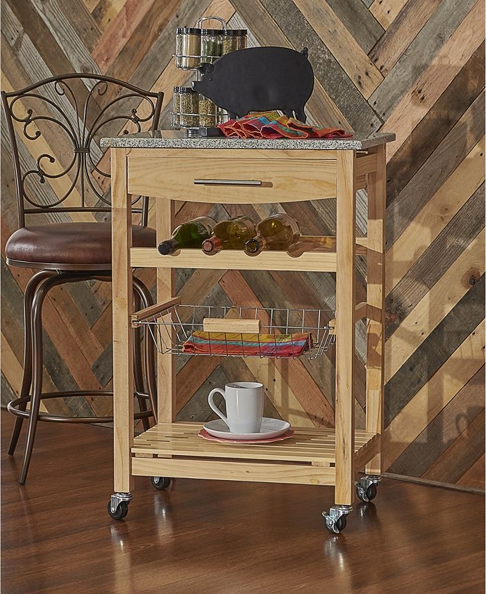 Linon Home Décor Kitchen Island with Granite Top Macy's