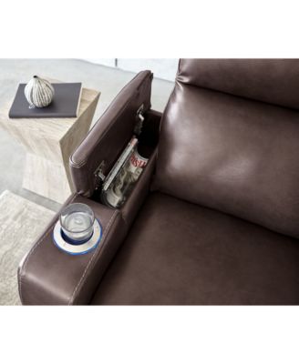 Furniture CLOSEOUT! Oaklyn Fabric & Leather Sofa Collection 