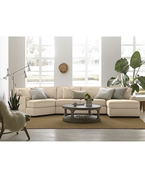 Furniture Carena Fabric Sectional Collection Created For Macy S