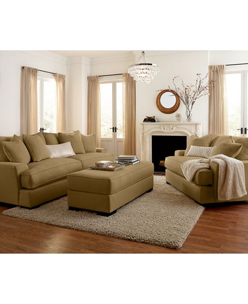 Ainsley Fabric Sofa Living Room Collection Created For Macy S