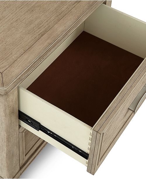 Furniture Beckley Usb Outlet Nightstand Created For Macy S Reviews Furniture Macy S