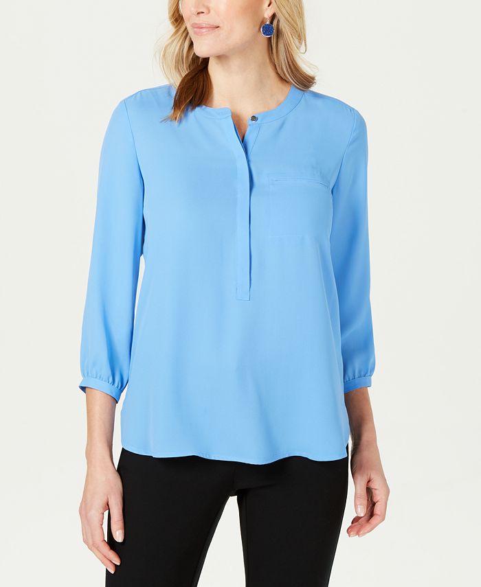 JM Collection PleatedBack Blouse, Created for Macy's Macy's