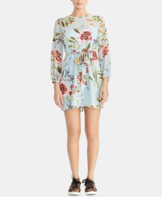 RACHEL Rachel Roy - Floral-Print Tie-Front Dress
