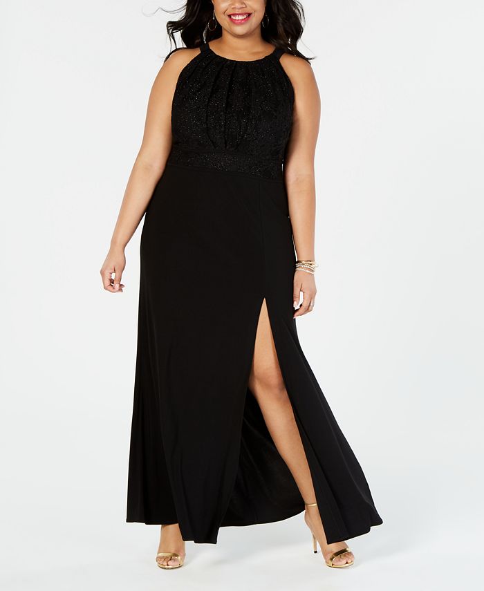 Morgan & Company Plus Size Pleated-Bodice Gown & Reviews - Trendy Plus ...