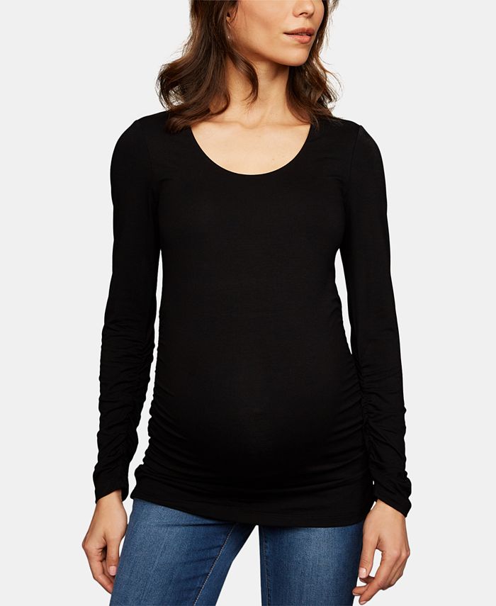 Isabella Oliver Maternity Ruched Top - Macy's