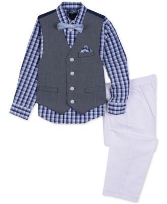 Nautica - Toddler Boys 4-Pc. Braided Textured Vest Set