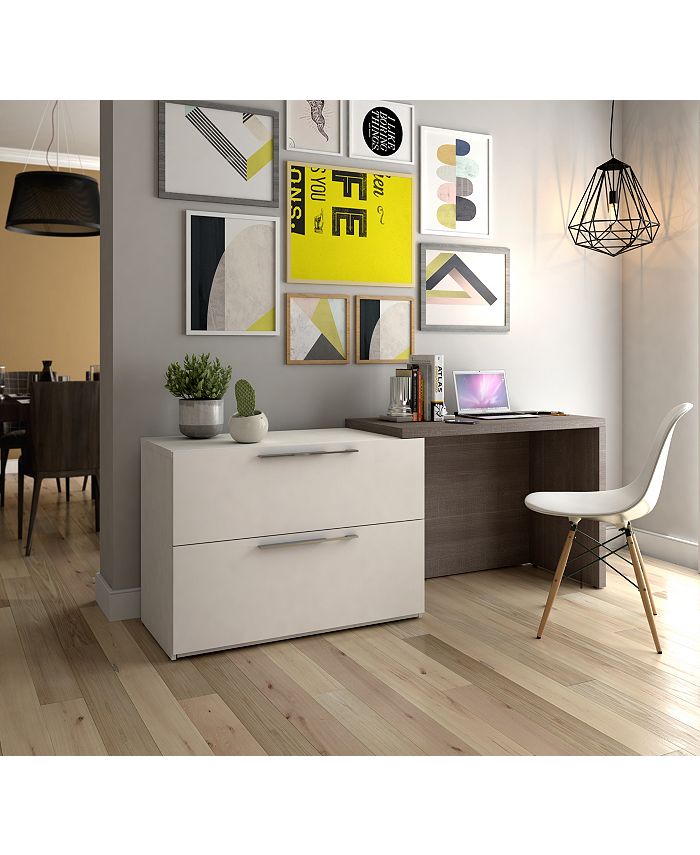 Bestar Small Space Sliding Computer Desk Macy's