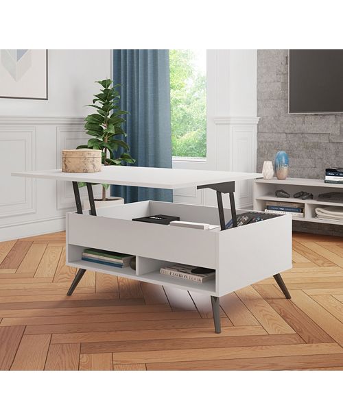 Bestar Small Space Krom 37" Lift Top Storage Coffee Table & Reviews