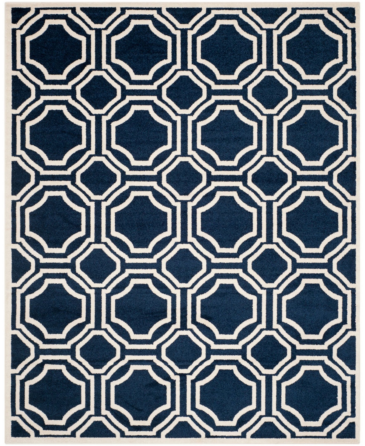Safavieh Amherst Navy and Ivory 11' x 16' Rectangle Area Rug - Navy